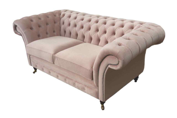Sofa 2 Seater Couch Upholstery Chesterfield Living room Design Textile new
