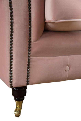 Sofa 2 Seater Couch Upholstery Chesterfield Living room Design Textile new