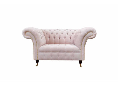 Armchair Upholstery Sofa Textile Chesterfield Couches 1 Seater Single Seater Pink