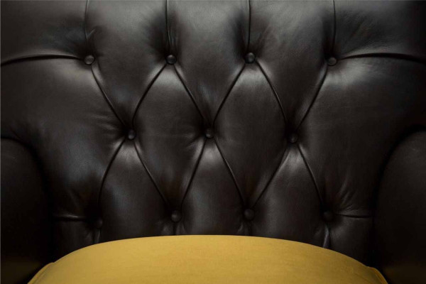Armchair Couch Sofa Leather Brown Lounge Upholstery Seater Luxury Design Club