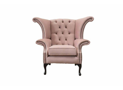 Wing Chair Armchair Velvet Design Upholstery Sofa Chesterfield Textile Furniture