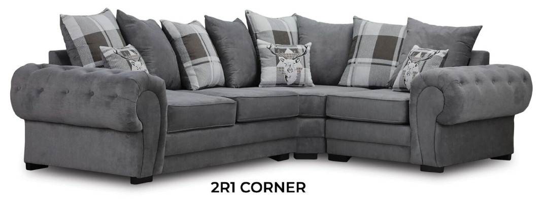 Corner sofa Italian Style Comfortable Design Sofa Upholstery Textile Living room Fabric