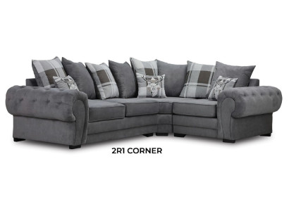 Corner sofa Italian Style Comfortable Design Sofa Upholstery Textile Living room Fabric