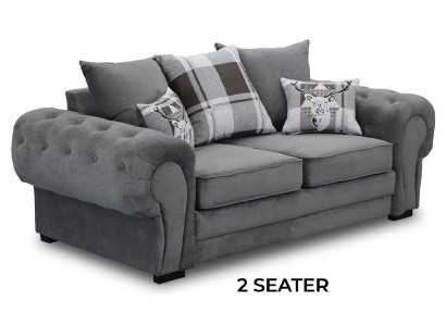 Gray Chesterfield Couch Upholstery Furniture Fabric Couches Sofas Design Textile