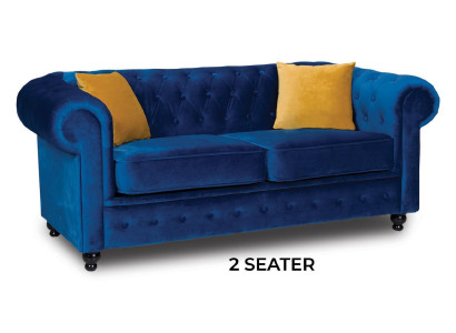 Blue e Living room Couch Upholstery Furniture Two-seater Couches Sofas Fabric Textile