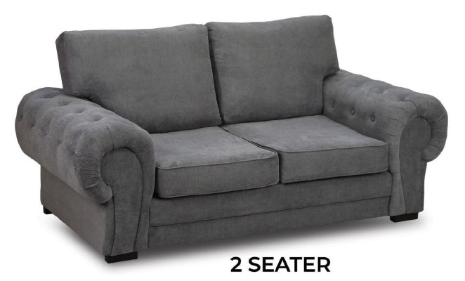 Gray Living room Couch Upholstery Furniture Two-seater Couches Sofas Fabric Textile