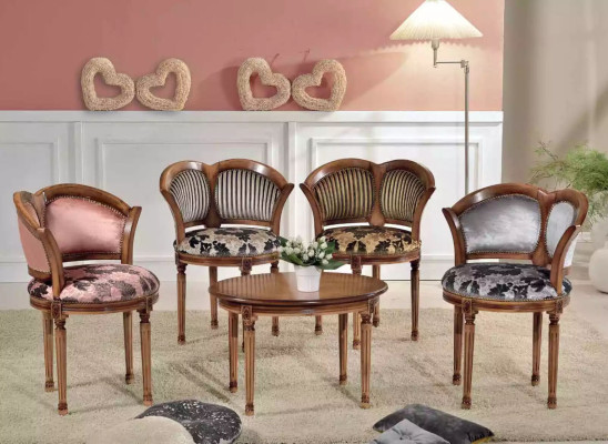 Living room Set Coffee table Chairs Designer Classic s Furniture Set 5pcs