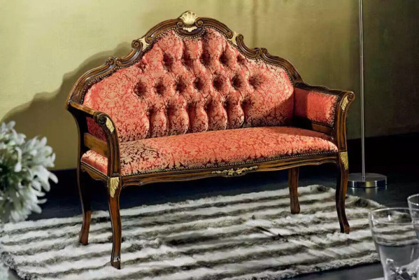 Classic Chesterfield Bench seat Fabric furniture Living room furniture Seat furniture