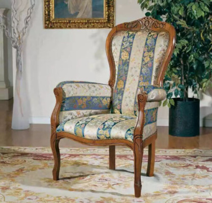 Armchair Designer Seat Luxury Textile Upholstery Fabric Furniture Classic s Design