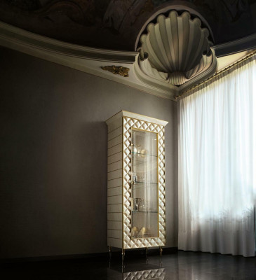 Display case Wardrobe Glass Cabinet Designer Furniture Rococo Baroque Deco Art Nouveau