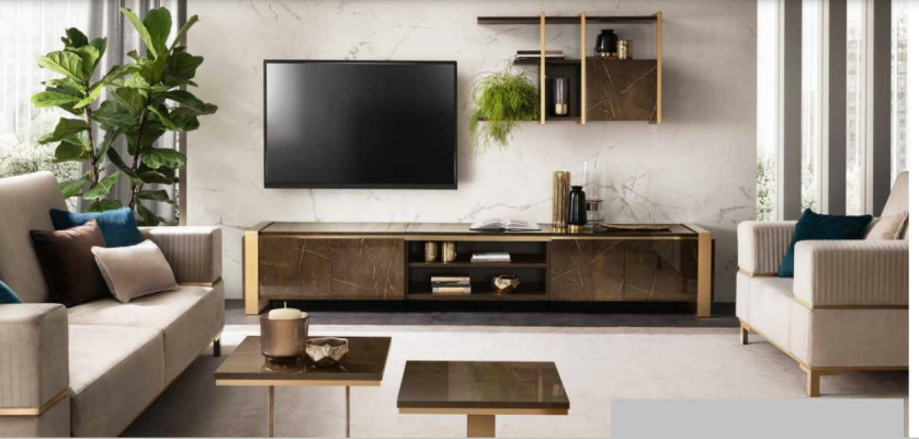 Luxury Sideboard tv Lowboard TV-cabinet xxl Wardrobe Table Living room Wood TV-cabinet new Hotel