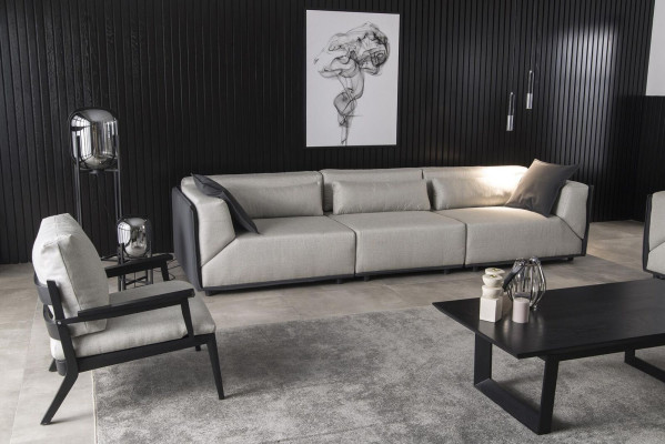 Luxury Armchair Couch Single Seat Relax Chairs Black Frame Upholstery Chair