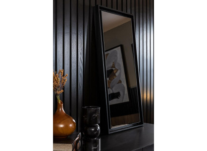 Mirror Luxurious Stand Wall mirror Black Frame Style 100x46