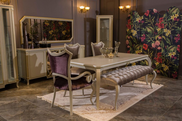 Luxury Dining room Dining table Chair Set Group Suite Table Tables Suite 5pcs.