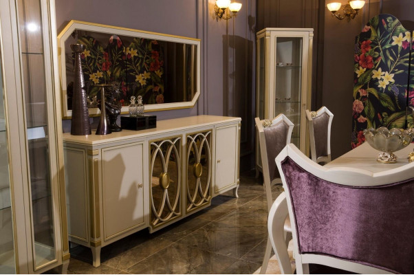Luxury Dining room Dining table Chair Set Group Suite Table Tables Suite 5pcs.