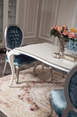 Dining room Table Suite Classic chair group 4x chairs 5 pieces. Set Seating group