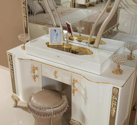 Bedroom Dressing table Cosmetic table Dressing table Chest of drawers with Mirror