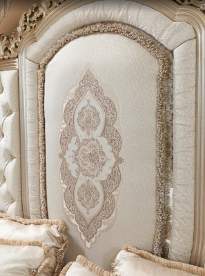 Bedroom Set Bed 2x Bedside tables Stool Luxury new 5tlg Design Wood