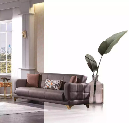 Luxury sofa set 3+3+1 set designer textile couches armchair single seater