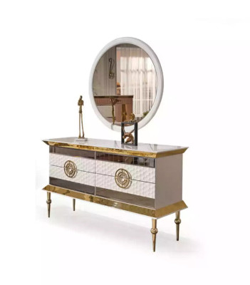 Modern Dressing table Wood Chest of drawers Bedroom Furniture White Console