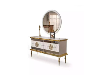 Modern Dressing table Wood Chest of drawers Bedroom Furniture White Console