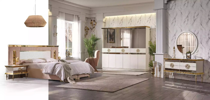 Modern Dressing table Wood Chest of drawers Bedroom Furniture White Console