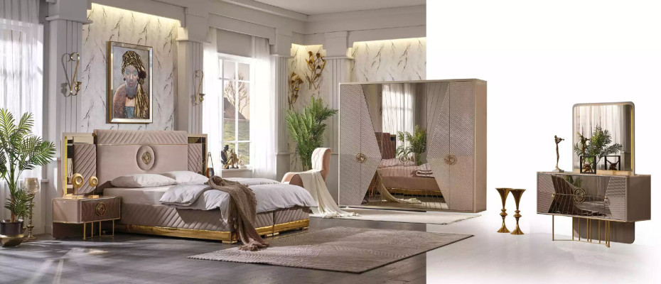 Dressing table Luxury Bedroom Cosmetic table Mirror table Chest of drawers Sideboard