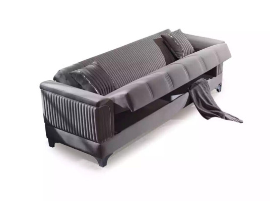 Luxury Gray Sofa Velvet Sofa Three Seater 3-Seater Couches Living room Furniture