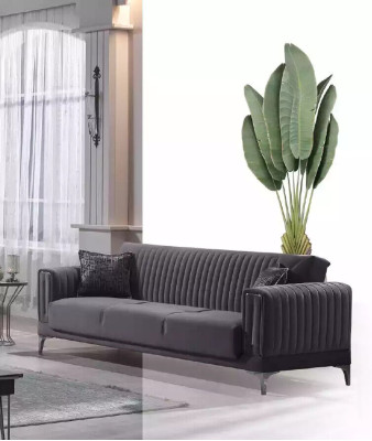 Gray Sofa Living room Three Seater Velvet Sofas 3-Seater Couches Luxury Furniture