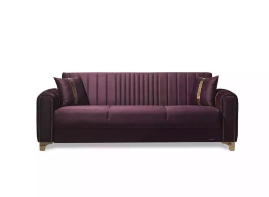 Gray Three Seater Luxury 3-Seater Couch Upholstered Sofas Living room Furniture