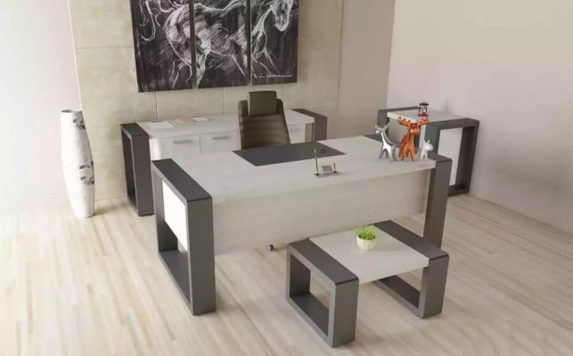 Modern White Wooden Table Coffee table Luxury Study room Furniture Design