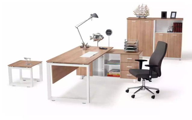 Modern white and brown coffee table wooden furniture exclusive s design office furniture