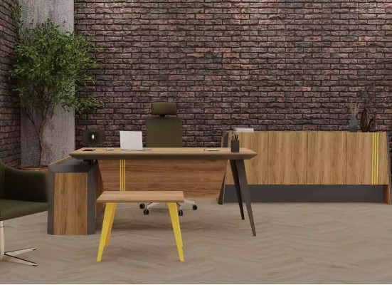 Wood Corner Desks Modern Office Furniture Desk Wooden Furniture Brown