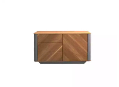 Office Chest of drawers Wood Wardrobe JV Furniture Wooden Chest of Drawers Modern Brown Wood