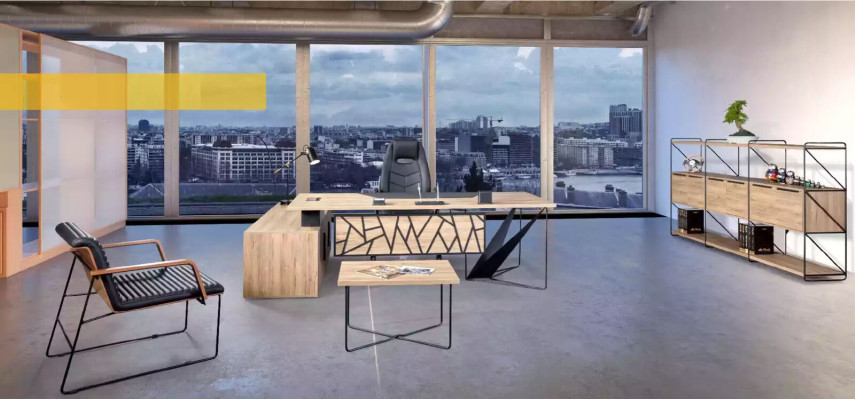 Designer Metal Coffee table Wooden furniture Study room Furnishings Office furniture