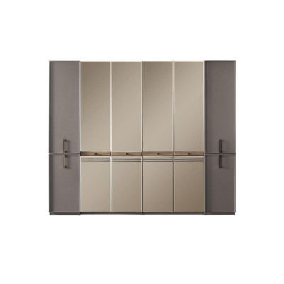 Modern Wardrobe Wardrobe Wooden Cabinet Wood Gray Bedroom Cabinet