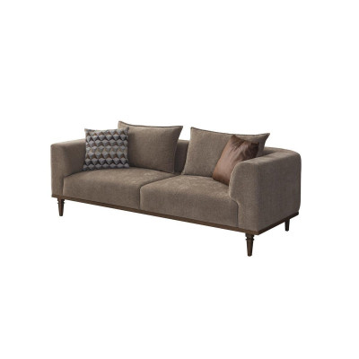 Three Seater Sofa 3 Seater Fabric Sofa Upholstered Sofa Gray Modern Fabric new