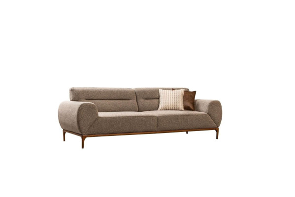 Couch Fabric Sofa Upholstered Sofa Sofa 3 Seater Three Seater Gray Design Sofas
