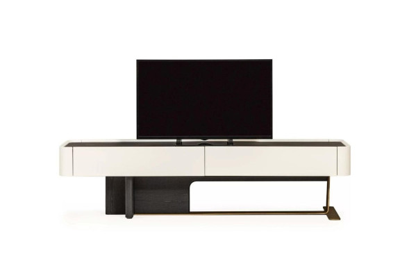 Sideboard TV cabinet Lowboard TV stand Wardrobe Wood White Living room Modern