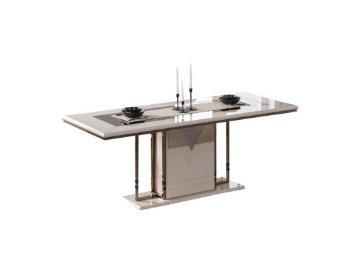 Luxury Dining table Dining room table Table Dining room Modern Wood White 200cm