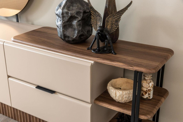 Sideboard Sideboard Wooden Cabinet Chest of drawers Wardrobe Wood Beige Modern