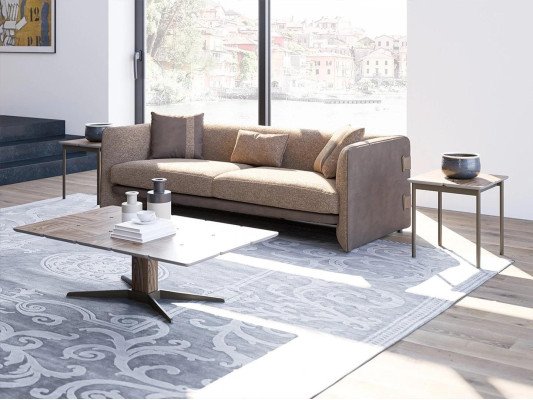 Sofa Three Seater Upholstery Textile Living room Couch Design Luxury Upholstered furniture