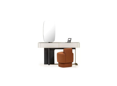 Suite Console table Stool Dressing table Dressing table Wood White Orange