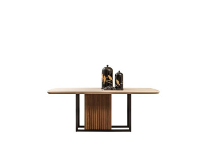 Dining table Table Dining room table Wood Brown Modern Dining room wooden table
