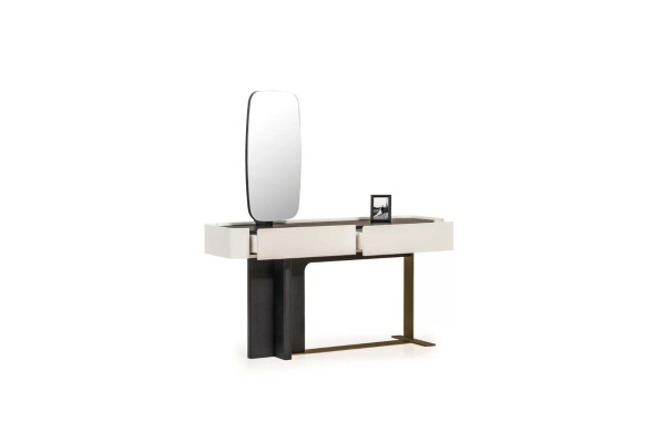 Dressing table dressing table Console table Mirror Wood White Design Set