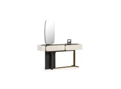 Dressing table dressing table Console table Mirror Wood White Design Set