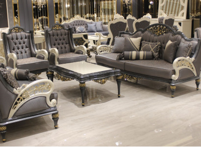 Complete Sofa set 3311+ Coffee table Classic Set Chesterfield Relax Armchair Complete Sofa set 3311+ Coffee table Classic Set Chesterfield Relax Armchair