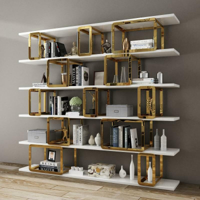 Designer Wardrobe Divider Wall Shelves Living Room Cabinets System Office Furniture