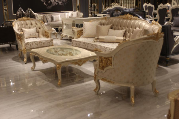 Luxury Sofa set Set Living room Sofa set Sofa set 3+1+1+Coffee table