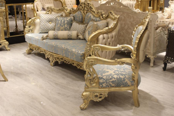 Sofa set 3+3 Seater Chesterfield 2x Sofa Classic Relax Armchair 2pcs.Furniture
